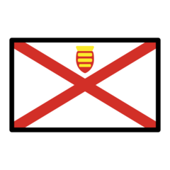 How emoji flag: Jersey displayed on Openmoji