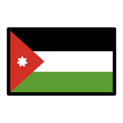 How emoji flag: Jordan displayed on Openmoji