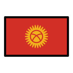 How emoji flag: Kyrgyzstan displayed on Openmoji