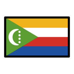 How emoji flag: Comoros displayed on Openmoji