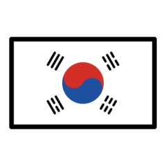 How emoji flag: South Korea displayed on Openmoji