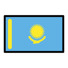 How emoji flag: Kazakhstan displayed on Openmoji