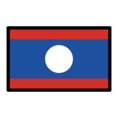 How emoji flag: Laos displayed on Openmoji