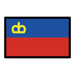 How emoji flag: Liechtenstein displayed on Openmoji