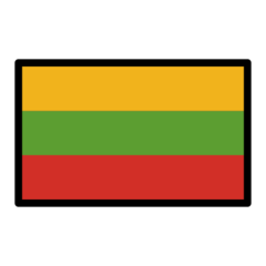 How emoji flag: Lithuania displayed on Openmoji