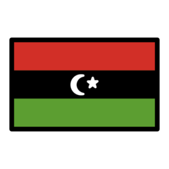 How emoji flag: Libya displayed on Openmoji