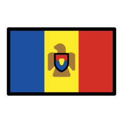 How emoji flag: Moldova displayed on Openmoji