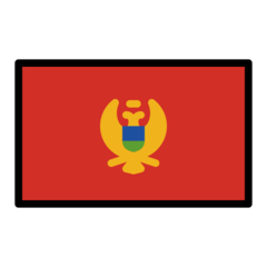 How emoji flag: Montenegro displayed on Openmoji