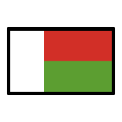 How emoji flag: Madagascar displayed on Openmoji