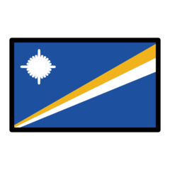 How emoji flag: Marshall Islands displayed on Openmoji