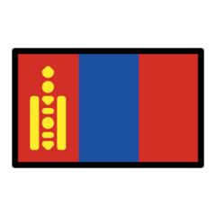 How emoji flag: Mongolia displayed on Openmoji