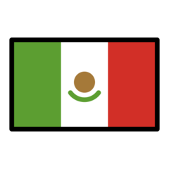 How emoji flag: Mexico displayed on Openmoji