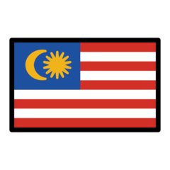 How emoji flag: Malaysia displayed on Openmoji