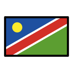 How emoji flag: Namibia displayed on Openmoji