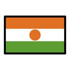 How emoji flag: Niger displayed on Openmoji