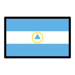 How emoji flag: Nicaragua displayed on Openmoji