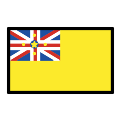 How emoji flag: Niue displayed on Openmoji