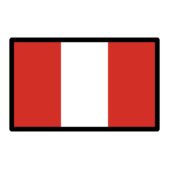 How emoji flag: Peru displayed on Openmoji