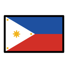 How emoji flag: Philippines displayed on Openmoji