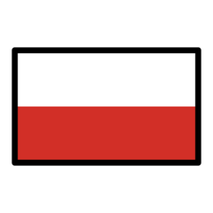 How emoji flag: Poland displayed on Openmoji