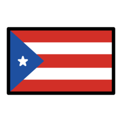 How emoji flag: Puerto Rico displayed on Openmoji