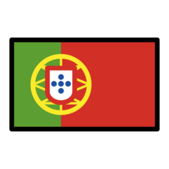 How emoji flag: Portugal displayed on Openmoji