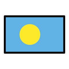 How emoji flag: Palau displayed on Openmoji