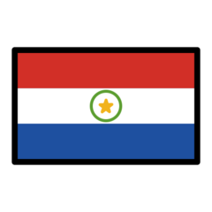 How emoji flag: Paraguay displayed on Openmoji