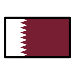 How emoji flag: Qatar displayed on Openmoji