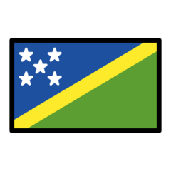 How emoji flag: Solomon Islands displayed on Openmoji