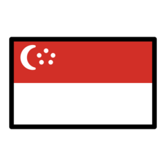 How emoji flag: Singapore displayed on Openmoji