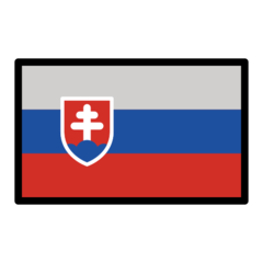 How emoji flag: Slovakia displayed on Openmoji