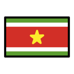 How emoji flag: Suriname displayed on Openmoji