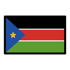 How emoji flag: South Sudan displayed on Openmoji