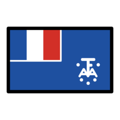 How emoji flag: French Southern Territories displayed on Openmoji