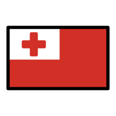 How emoji flag: Tonga displayed on Openmoji