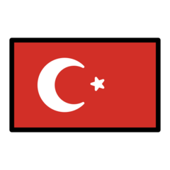 How emoji flag: Turkey displayed on Openmoji