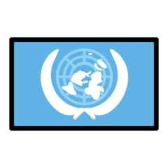 How emoji flag: United Nations displayed on Openmoji