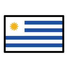 How emoji flag: Uruguay displayed on Openmoji