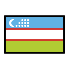 How emoji flag: Uzbekistan displayed on Openmoji