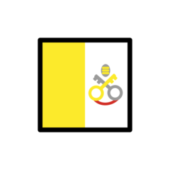 How emoji flag: Vatican City displayed on Openmoji