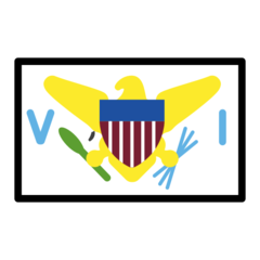 How emoji flag: U.S. Virgin Islands displayed on Openmoji