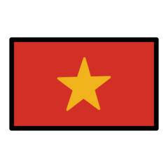 How emoji flag: Vietnam displayed on Openmoji