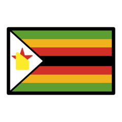 How emoji flag: Zimbabwe displayed on Openmoji