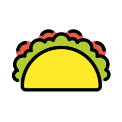 How emoji taco displayed on Openmoji