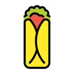 How emoji burrito displayed on Openmoji