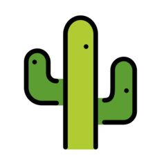 How emoji cactus displayed on Openmoji