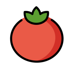 How emoji tomato displayed on Openmoji