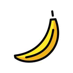 How emoji banana displayed on Openmoji