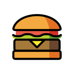 How emoji hamburger displayed on Openmoji